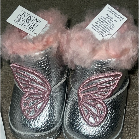 Sophie Webster mini butterfly shearling baby boot size 18/19 - Picture 2 of 11